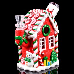 5" Frosty's Flavor Fiesta & Smoking Feats Glow In The Dark Water Pipe - [GB751]
